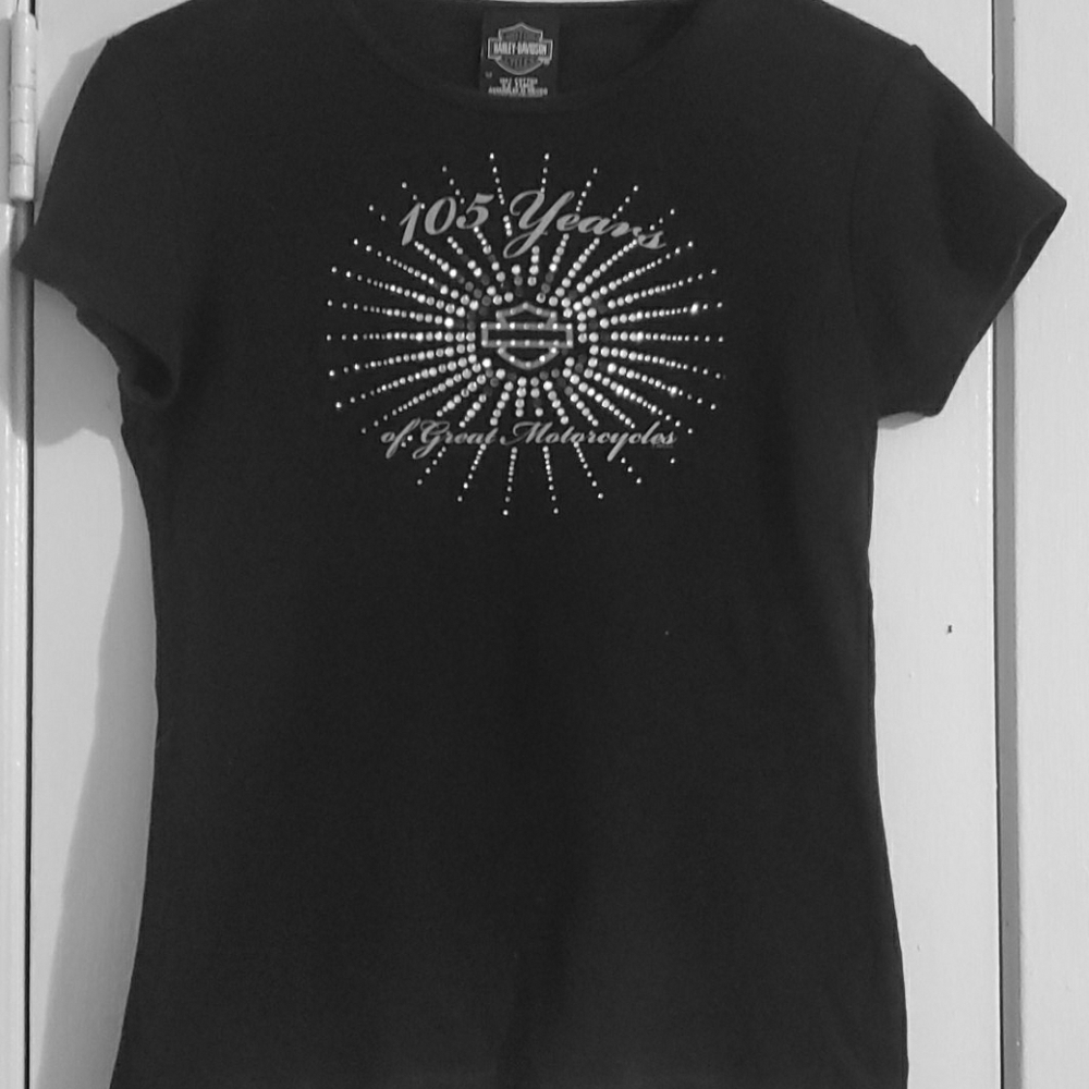 Girly style Harley Davidson t-shirt.